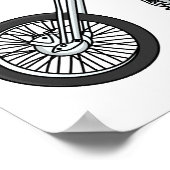 Poster Illustration de Chopper Motorcycle 1950 (Coin)