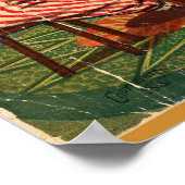 Poster Illustration de cirque vintage Art Antique (Coin)