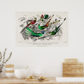 Poster Illustration de colibri vintage (Cuisine)