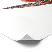 Poster Illustration de colibri vintage (Coin)