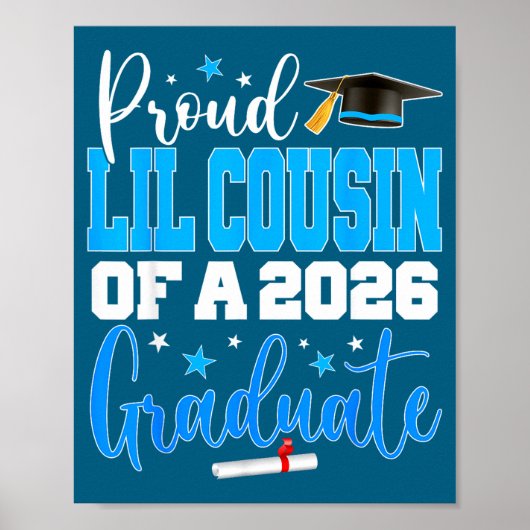 Poster Illustration de cousin fier 2026 Senior (Devant)