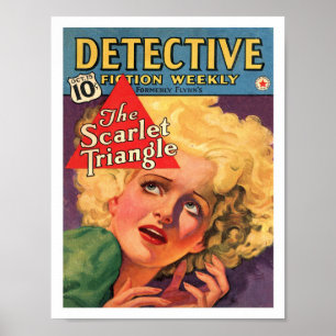 POSTER ILLUSTRATION DE COUVERTURE DE MAGAZINE VINTAGE 193