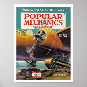 POSTER ILLUSTRATION DE COUVERTURE DE MAGAZINE VINTAGE 194