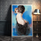 Poster Illustration de couverture du dimanche américain, 