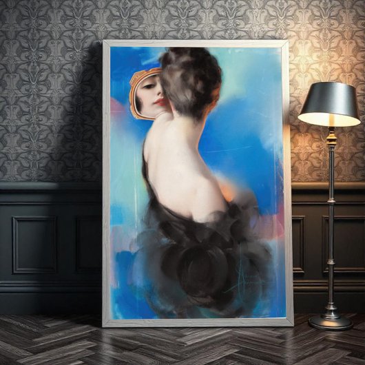 Poster Illustration de couverture du dimanche américain, 