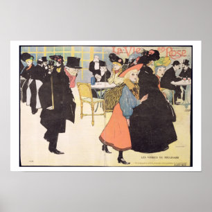 Poster Illustration de couverture pour 'La Vie en Rose', 