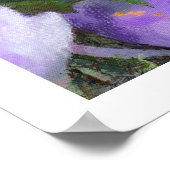 Poster Illustration de crocus de ressort (Coin)