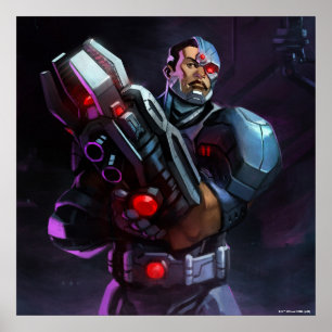 Poster Illustration de Cyborg en crise infinie