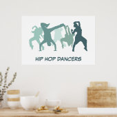 Poster Illustration de danseurs Hip hop (Cuisine)