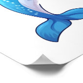 Poster Illustration de dauphin de dessin animé (Coin)