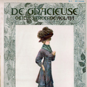 Poster Illustration de design de mode pour femmes vintage