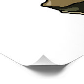 Poster Illustration de dessin animé sur la harpe (Coin)