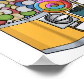 Poster Illustration de dessin de bonbon (Coin)