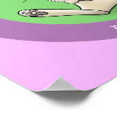 Poster Illustration de dessin de lapin lapin mou (Coin)