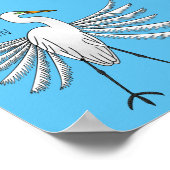 Poster Illustration de dessin d'oiseau de grand feu (Coin)