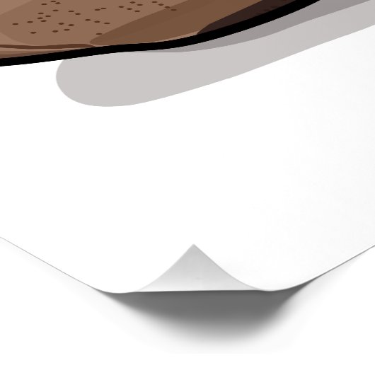 Poster Illustration de dessin sur la betterave (Coin)