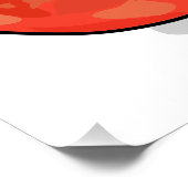 Poster Illustration de dessin sur la tomate (Coin)