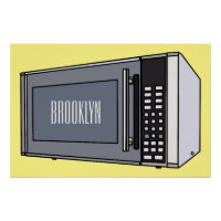 Illustration de dessin sur micro-ondes