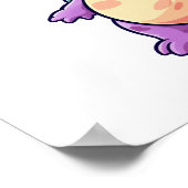 Poster Illustration de dinosaure de dessin (Coin)