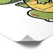 Poster Illustration de dinosaure de dessin (Coin)