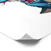 Poster Illustration de dinosaure de dessin (Coin)