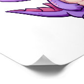 Poster Illustration de dinosaure de dessin (Coin)