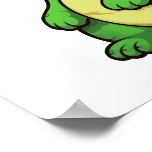 Poster Illustration de dinosaure de dessin (Coin)