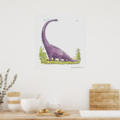 Poster Illustration de dinosaure Giraffatitan (Cuisine)