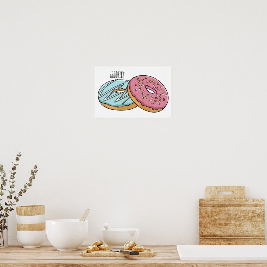 Poster Illustration de Donut (Cuisine)