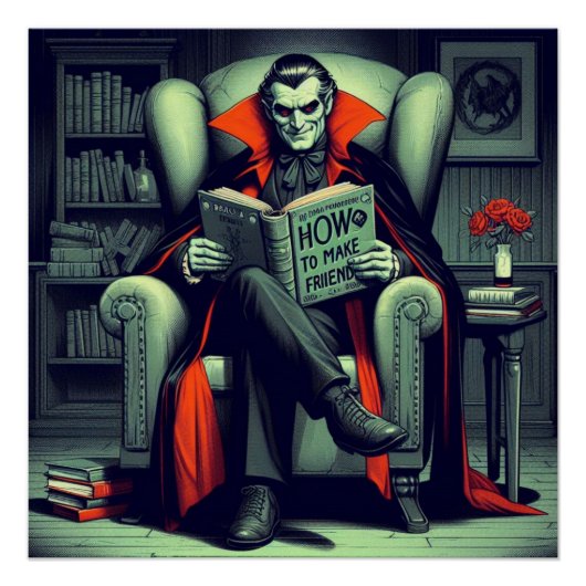 Poster Illustration de dracula (Devant)