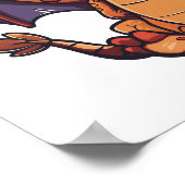 Poster Illustration de dragon de dessin animé (Coin)