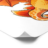 Poster Illustration de dragon de dessin animé (Coin)