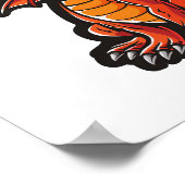 Poster Illustration de dragon de dessin animé (Coin)