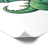 Poster Illustration de dragon de dessin animé (Coin)