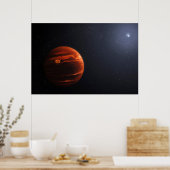Poster Illustration De Exoplanet Vhs 1256 B Et Ses Étoile (Cuisine)