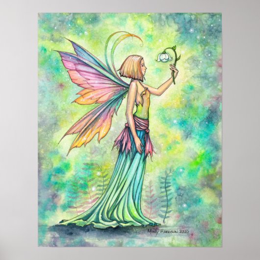 Poster Illustration de fée à l'aquarelle Simple Things (Devant)