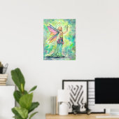 Poster Illustration de fée à l'aquarelle Simple Things (Bureau à domicile)