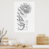 Poster Illustration de Fiddlehead Fern (Cuisine)