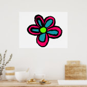 Poster Illustration de fleur (Cuisine)