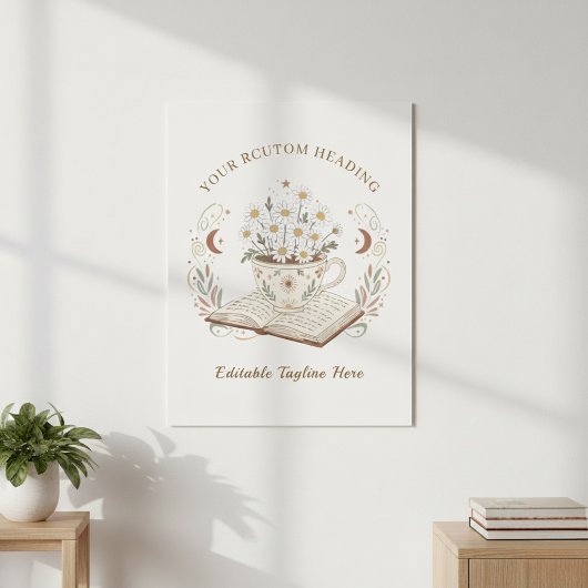 Poster Illustration de fleurs de camomille vintage éditab