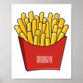 Poster Illustration de frites (Devant)