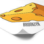 Poster Illustration de fromage (Coin)