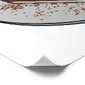 Poster Illustration de gâteau de Tiramisu (Coin)