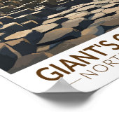 Poster Illustration de Giant's Causeway Northern Ireland (Coin)