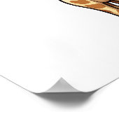 Poster Illustration de girafe de dessin animé (Coin)