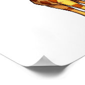 Poster Illustration de girafe de dessin animé (Coin)