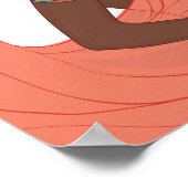 Poster Illustration de grossesse de femme noire pour la d (Coin)