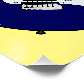 Poster Illustration de guitare électrique (Coin)