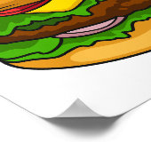 Poster Illustration de Hamburger (Coin)