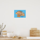 Poster Illustration de Happy lionfish (Cuisine)